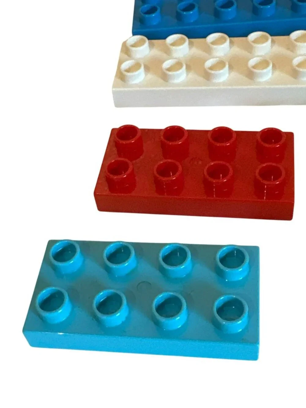 LEGO Duplo Flat Bricks Pieces 2x6 2x4 Misc. Colors Bundle Lot Building Toys